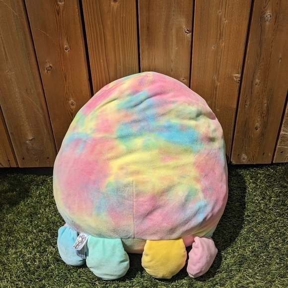 Tie dye Squishmallow Tie dye  Octopus 16 " Kelly Toys - Picture 5 of 7